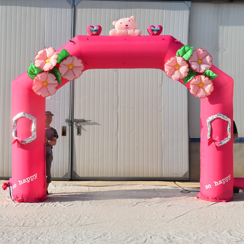 东澳镇粉色婚礼拱门